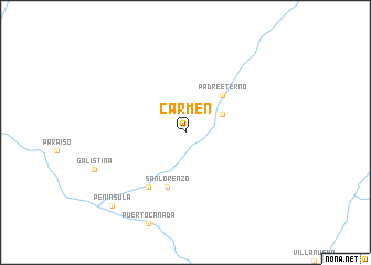 map of Carmen