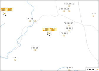 map of Carmen