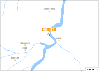 map of Carmen