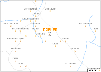 map of Carmen