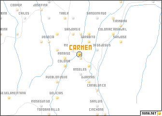 map of Carmen