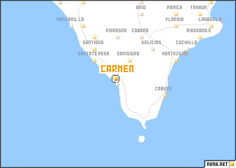 map of Carmen