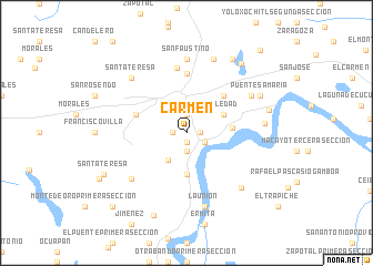 map of Carmen