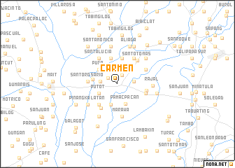 map of Carmen