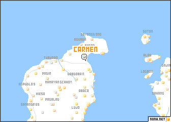 map of Carmen