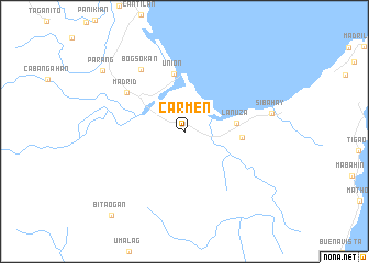 map of Carmen