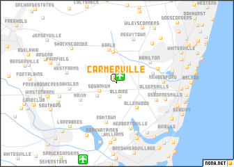 map of Carmerville