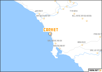map of Carmet