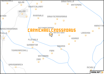 map of Carmichael Crossroads