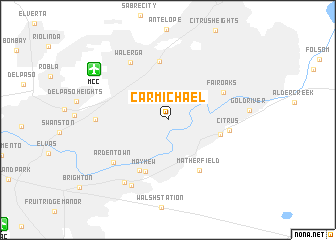 map of Carmichael