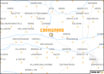 map of Carmignano