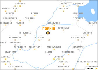 map of Carmín