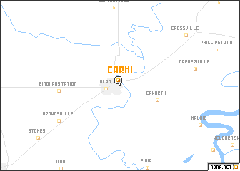 map of Carmi