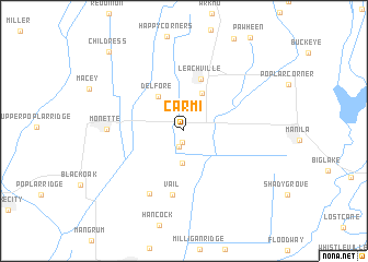 map of Carmi