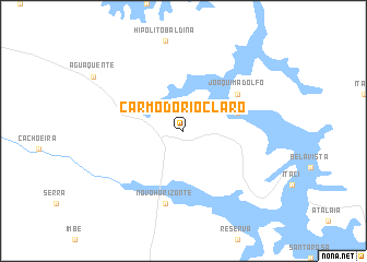 map of Carmo do Rio Claro