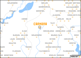 map of Carmona