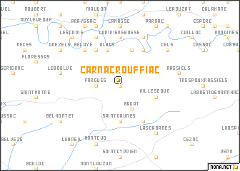 map of Carnac-Rouffiac