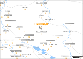 map of Carnagh