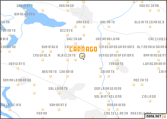 map of Carnago