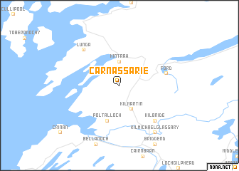 map of Carnassarie