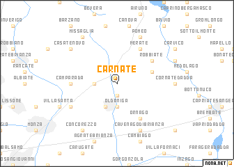 map of Carnate