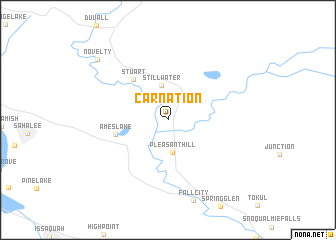 map of Carnation