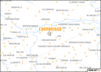 map of Carn Bridge