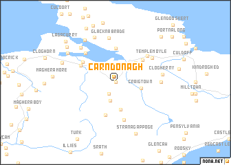 map of Carndonagh