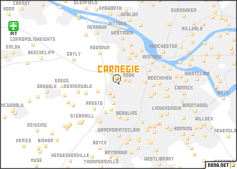 map of Carnegie