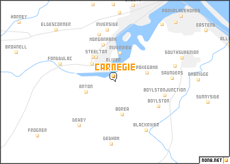 map of Carnegie