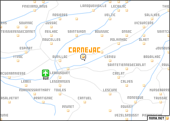 map of Carnéjac