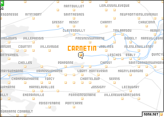 map of Carnetin