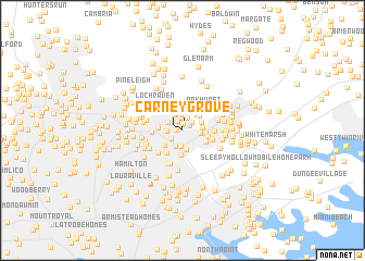 map of Carney Grove