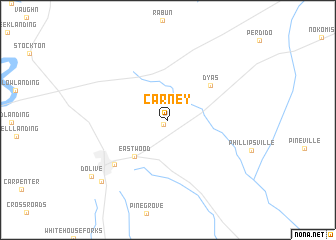 map of Carney