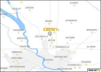 map of Carney