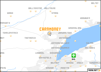 map of Carnmoney