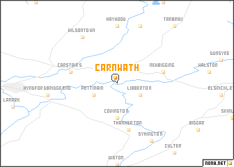 map of Carnwath