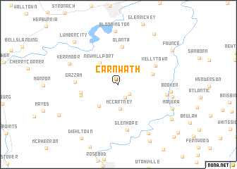 map of Carnwath