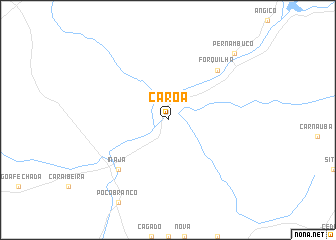 map of Caroá