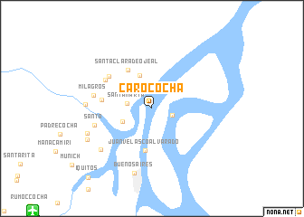 map of Carococha