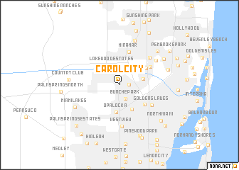 map of Carol City