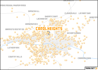 map of Carol Heights