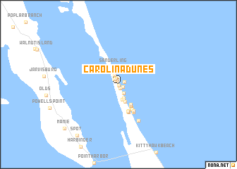 map of Carolina Dunes