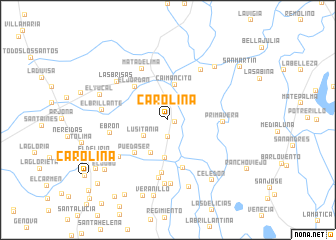 map of Carolina