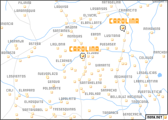 map of Carolina