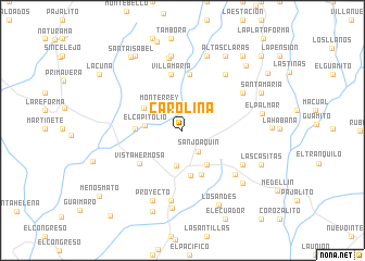 map of Carolina