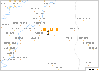 map of Carolina
