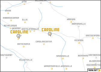 map of Caroline
