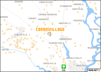 map of Caromi Village