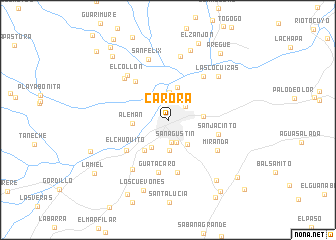 map of Carora